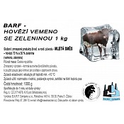 BD Yummy BARF Hovězí vemeno se zeleninou 1 kg