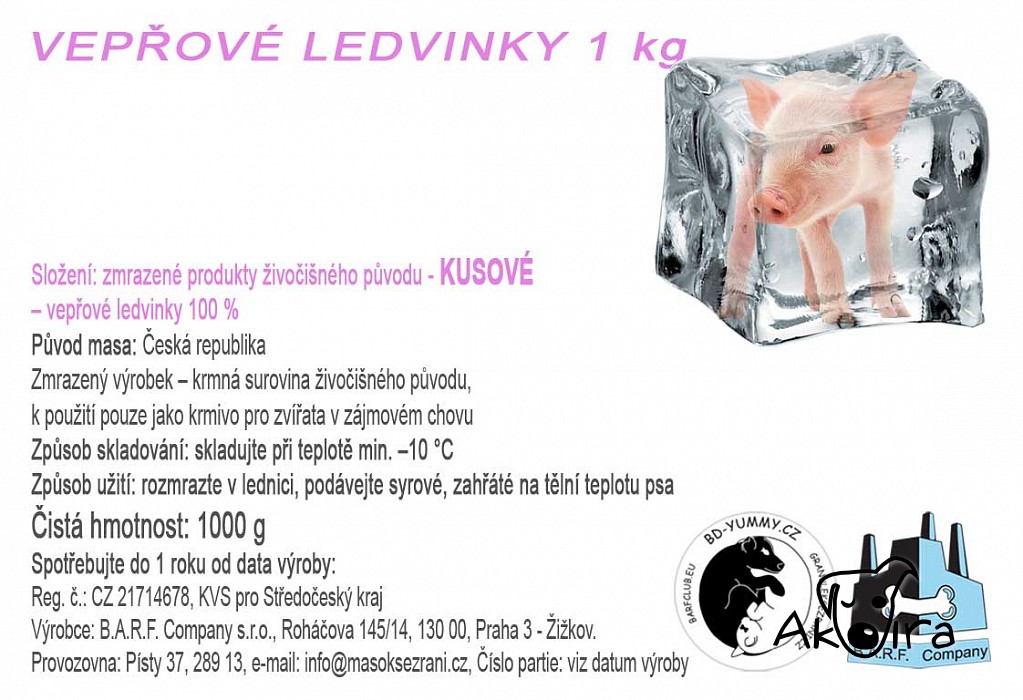 BD Yummy Vepřové ledviny 1 kg