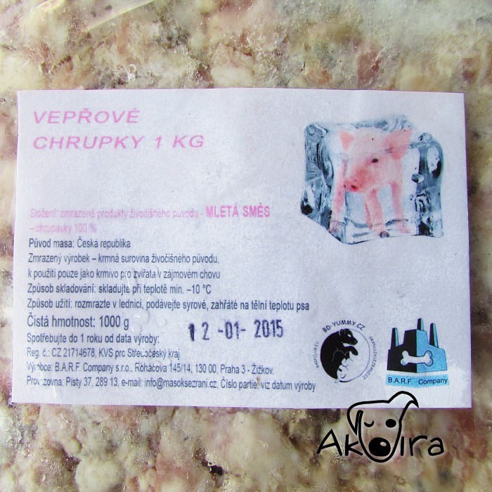 BD Yummy Vepřové chrupavky mleté 1 kg