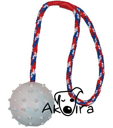 Trixie Balónek z tvrdé gumy na šňůrce 6 cm