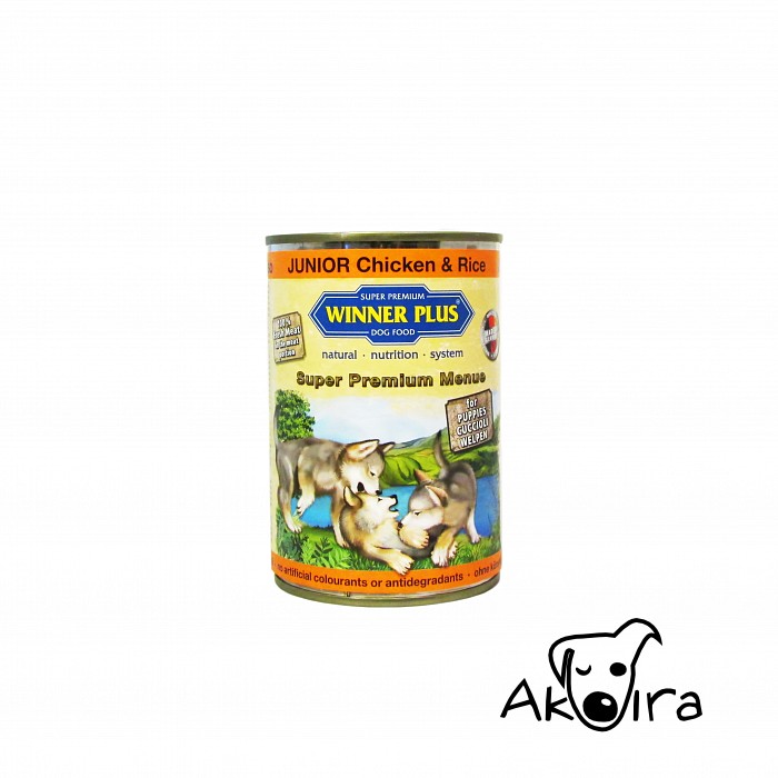 Winner Plus puppy Kuře s rýží konzerva pro štěňata 400 g