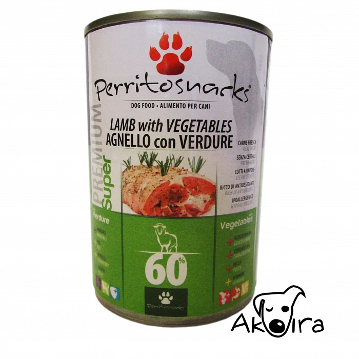 Perrito dog Jehněčí se zeleninou konzerva pro psy 395 g