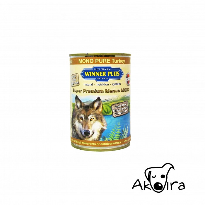 Winner Plus dog MONO PURE krocan konzerva pro psy 400 g
