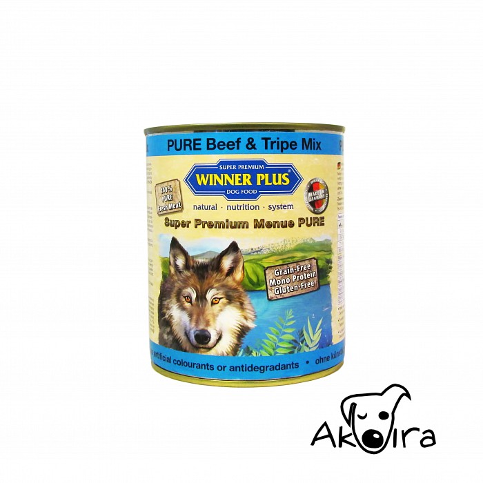 Winner Plus dog Hovězí dršťky a droby konzerva pro psy 800 g