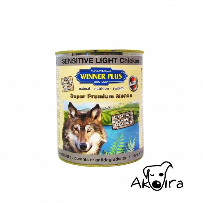 Winner Plus dog SENSITIVE Kuřecí s brambory konzerva pro psy 800 g