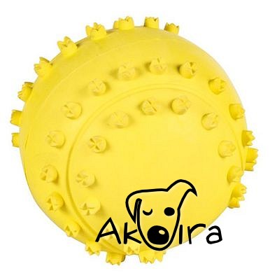 Trixie Pískací balónek s bodlinkami pro psy 6 cm