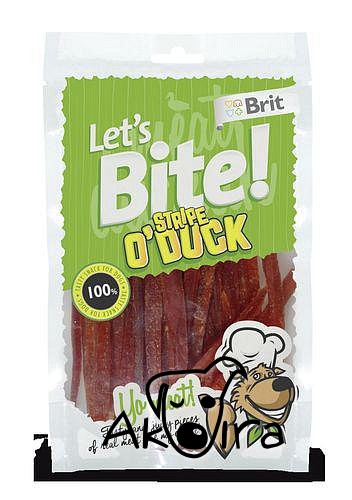 Brit care dog Lets bite! O´duck stripe 80 g