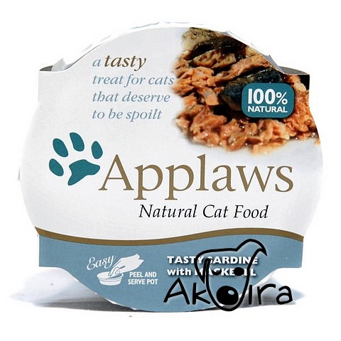 Applaws miska POT Cat 60g sardinky a makrely