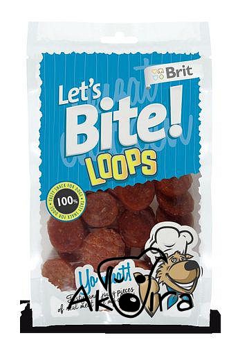Brit care dog Lets bite! O´chicken loops 80 g