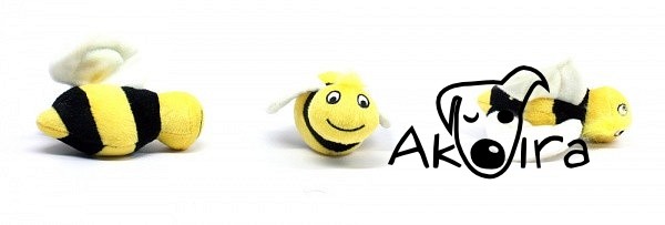 Plyšová včelička hračka pro malé psy