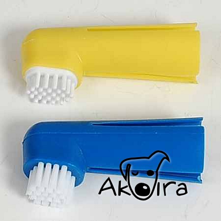 Zubní a masážní kartáček na prst