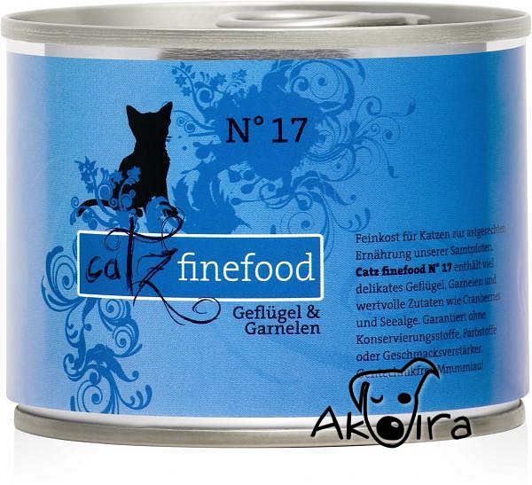 Catz Finefood No.17 Konzerva s drůbežím masem a garnáty 200 g