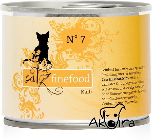 Catz Finefood No.7 Konzerva s telecím masem 200 g
