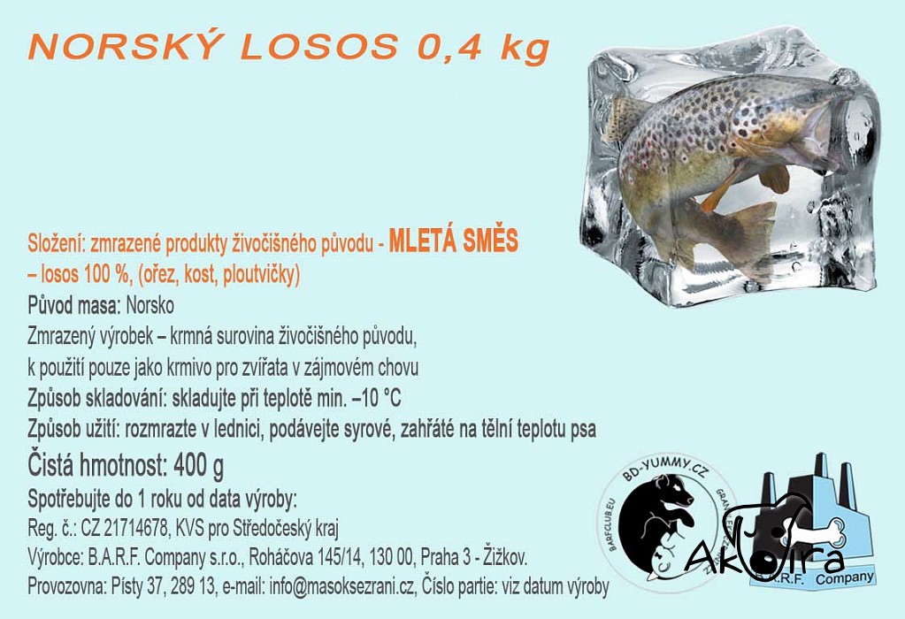 BD Yummy Norský losos 0,4 kg