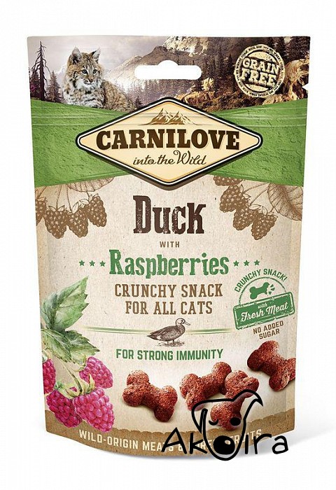 Carnilove kachní pamlsky pro kočky s antioxidanty 50 g