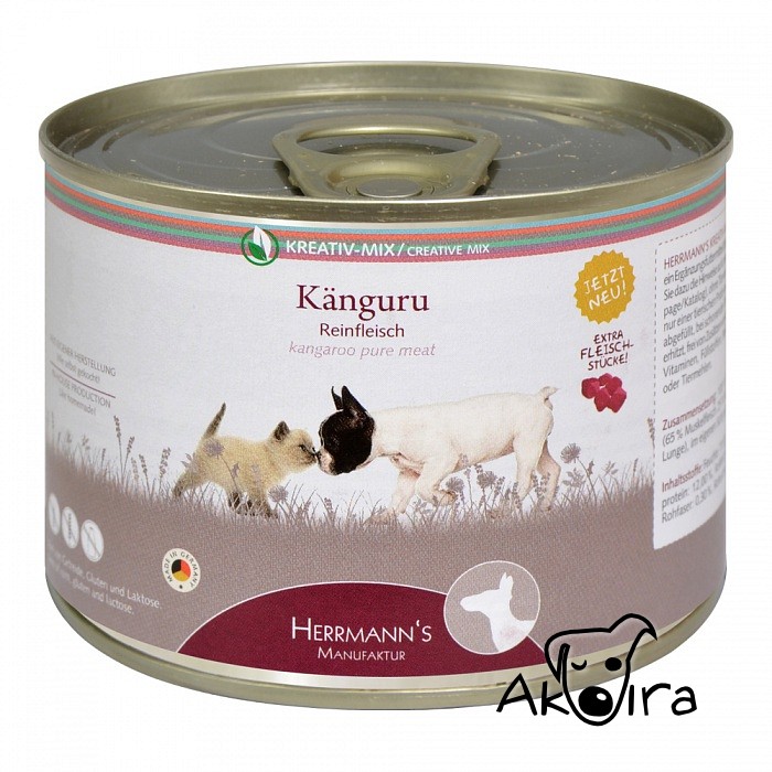 Herrmann's Klokaní konzerva pro psy a kočky 200 g