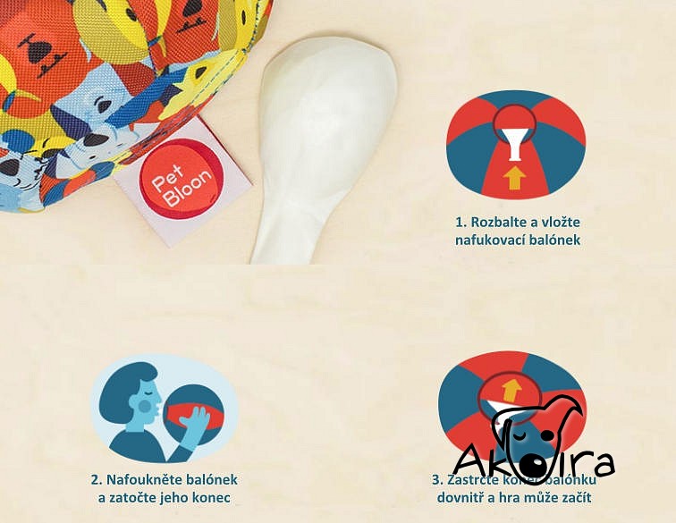 PetBloon Nafukovací míč pro psy