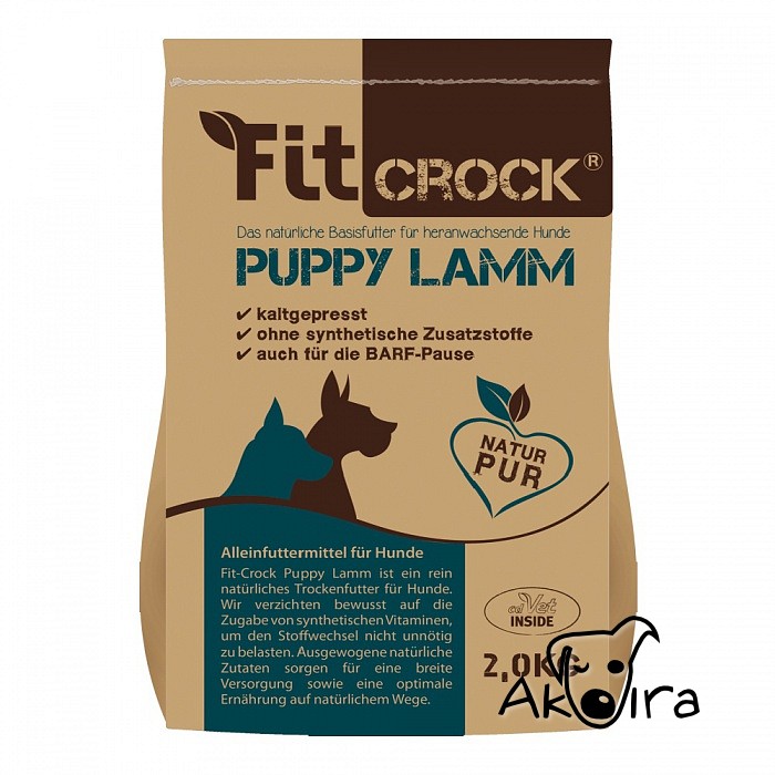 cdVet Fit-Crock Štěně Jehněčí lisované krmivo 2 kg