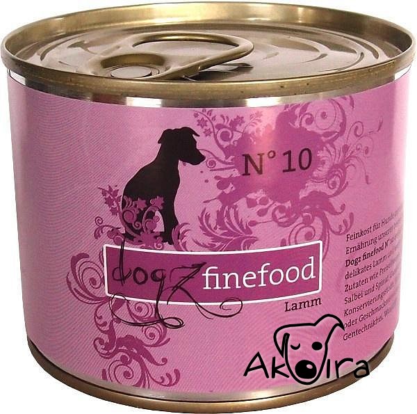 Dogz Finefood No.10 Konzerva s jehněčím masem 200 g