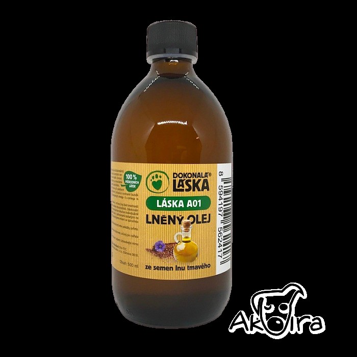 Dokonalá láska A01 Lněný olej s vitaminem E 500 ml