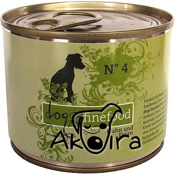 Dogz Finefood No.4 Konzerva s kuřecím a bažantím masem 200 g