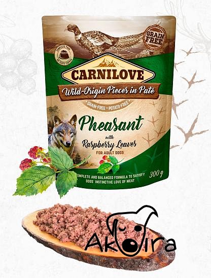 CARNILOVE dog kapsa PATÉ PHEASANT 300g