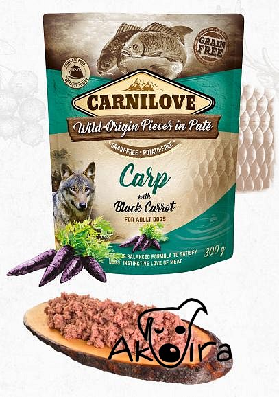 CARNILOVE dog kapsa PATÉ CARP 300g