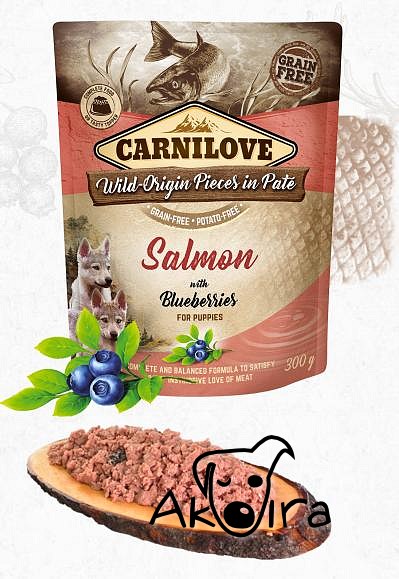 CARNILOVE dog kapsa PUPPY salmon - blueberries 300 g