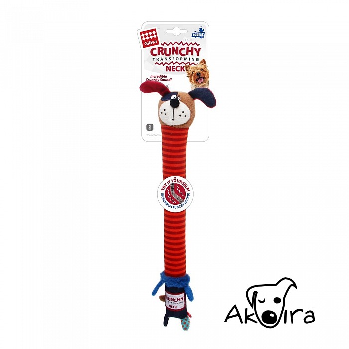 Tommi GiGwi Plush Friendz pes s křupajícím krkem Small  34 cm