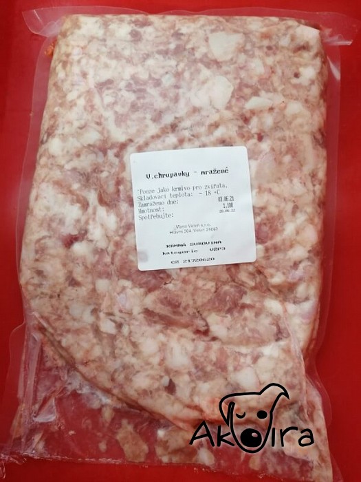 Maso Veleň Vepřová chrupavka mletá 1 kg