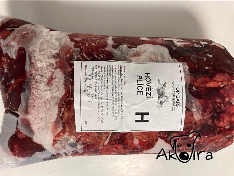 Top BARF Hovězí plíce kostky 0,8 kg