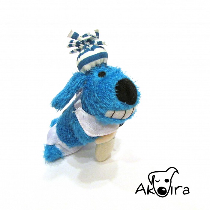 Happy pet baby loofa hračka pro psy modrá