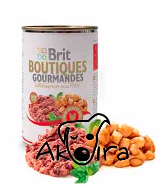 Brit Chicken bits and paté konzerva pro psy 400 g