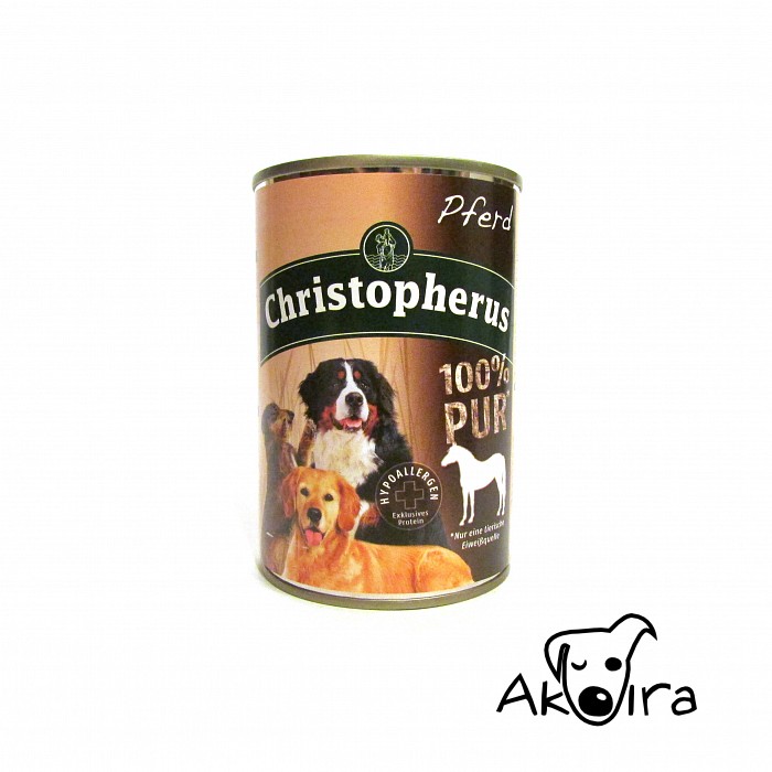 Christopherus koňská konzerva pro psy 400 g
