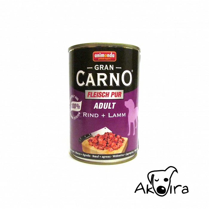 Animonda Gran carno hovězí a jehněčí konzerva pro dospělé psy 400 g