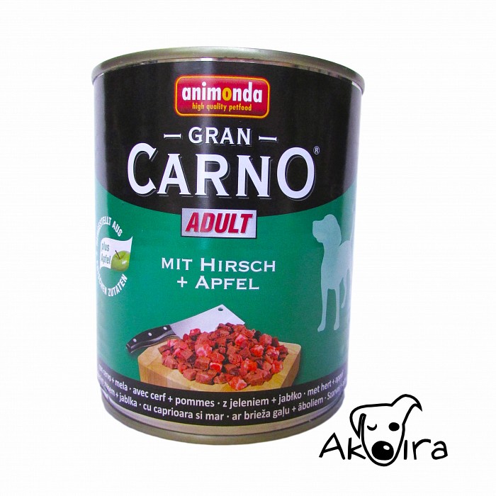 Animonda Gran carno jelení konzerva s jablky pro dospělé psy 800 g