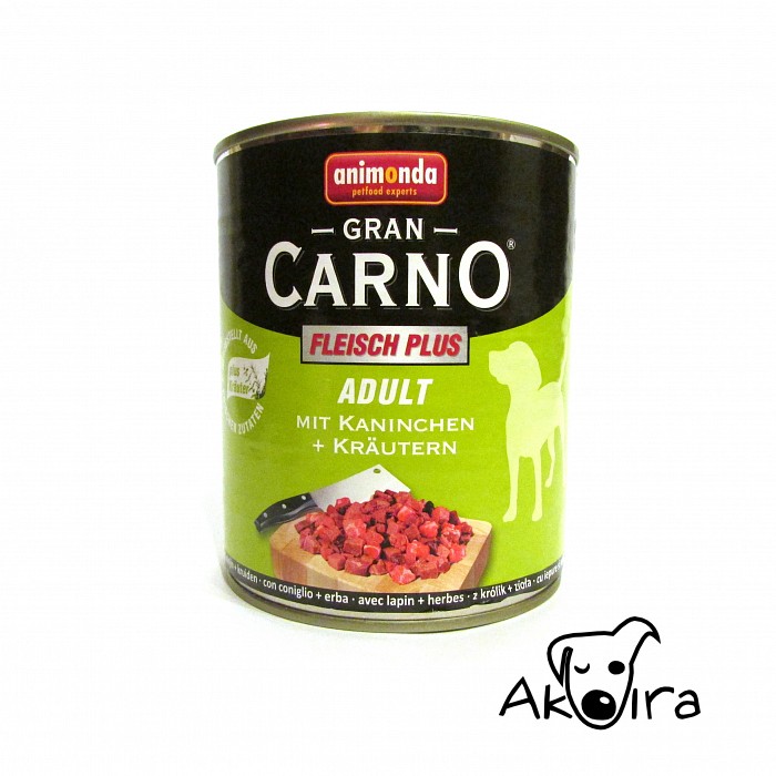 Animonda Gran carno konzerva s králíkem a bylinkami pro dospělé psy 800 g