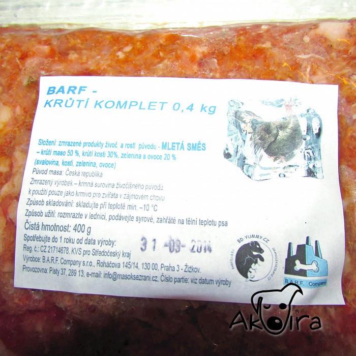 BD Yummy BARF Krůtí komplet 0,4 kg