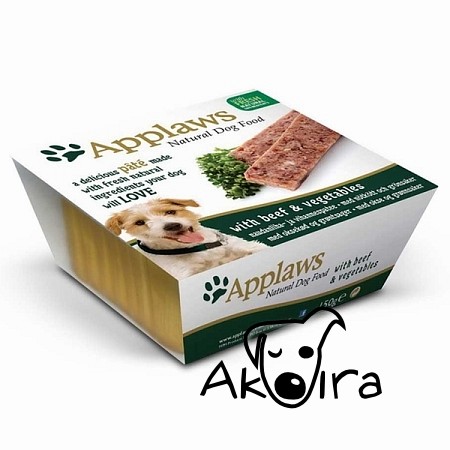 Applaws Paté Dog s hovězím masem a zeleninou 150g